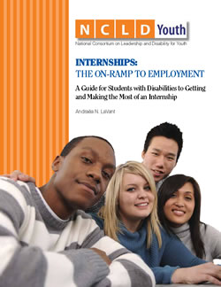 Internship Guide cover with a group of young people beneath the title