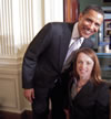 Rebecca Cokley with President Obama