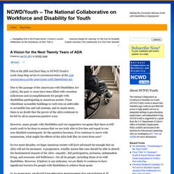 screenshot of NCWD/Youth blog post