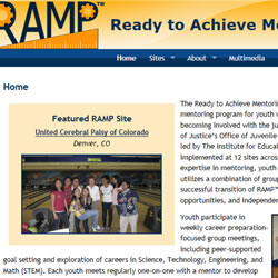 screenshot of new RAMP website
