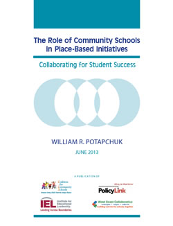 The Roles of Community Schools In Place-Based Initiatives cover